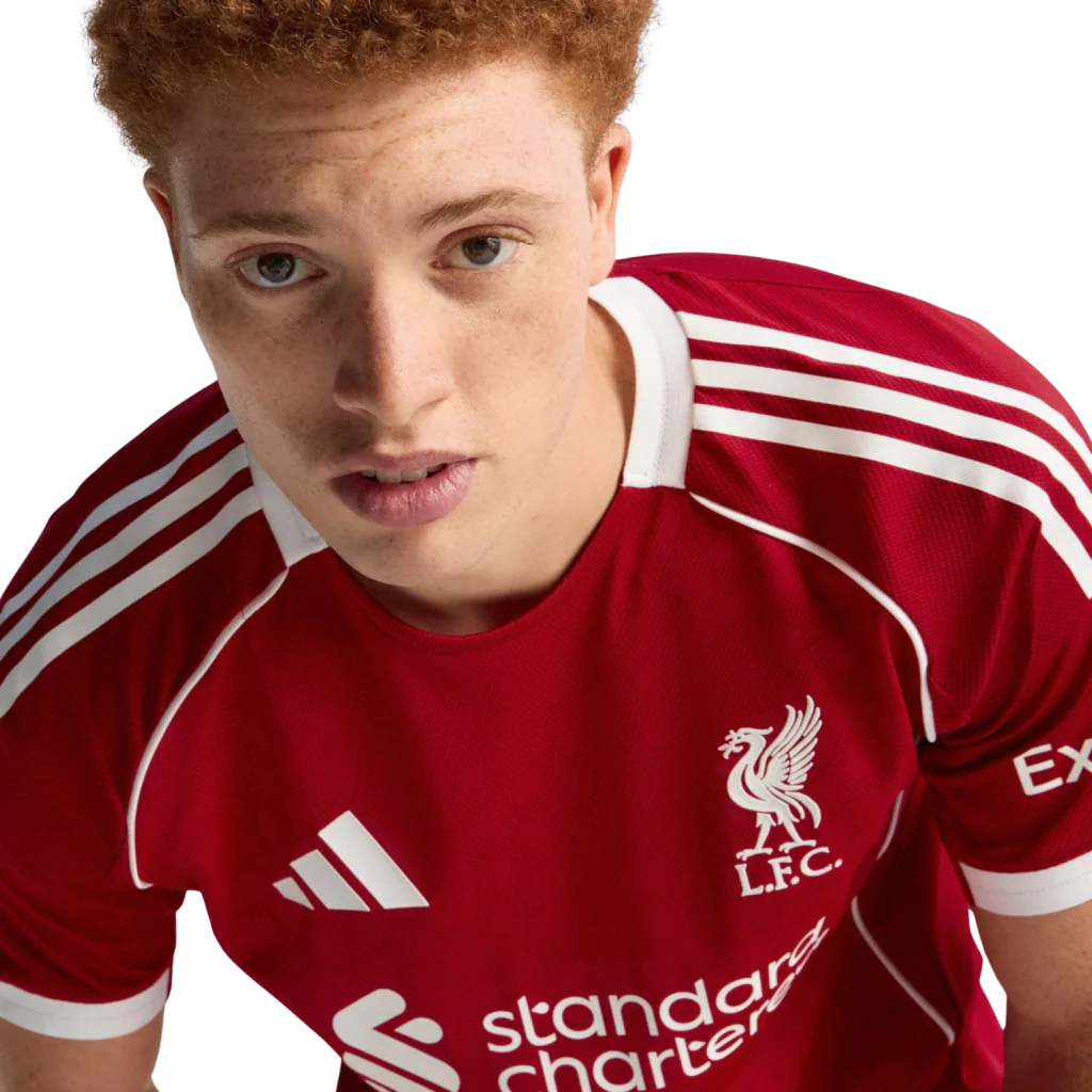 Camisa Liverpool Home 25/26 Jogador Adidas Masculino - Vermelho