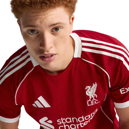 Camisa Liverpool Home 25/26 Jogador Adidas Masculino - Vermelho