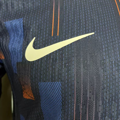 Camisa Holanda Away 24/25 - Jogador Nike Masculino - Azul e Laranja