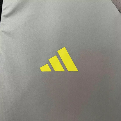 Camisa Flamengo Treino Regata 24/25 Torcedor Adidas Masculino - Cinza e Amarelo