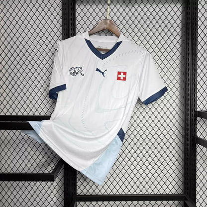 Camisa Suiça Away Eurocopa 24/25 - Torcedor Puma Masculino - Branco