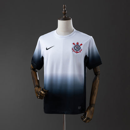 Camisa Timão Home 2024/25 Torcedor Nike Masculino - Branco e Preto