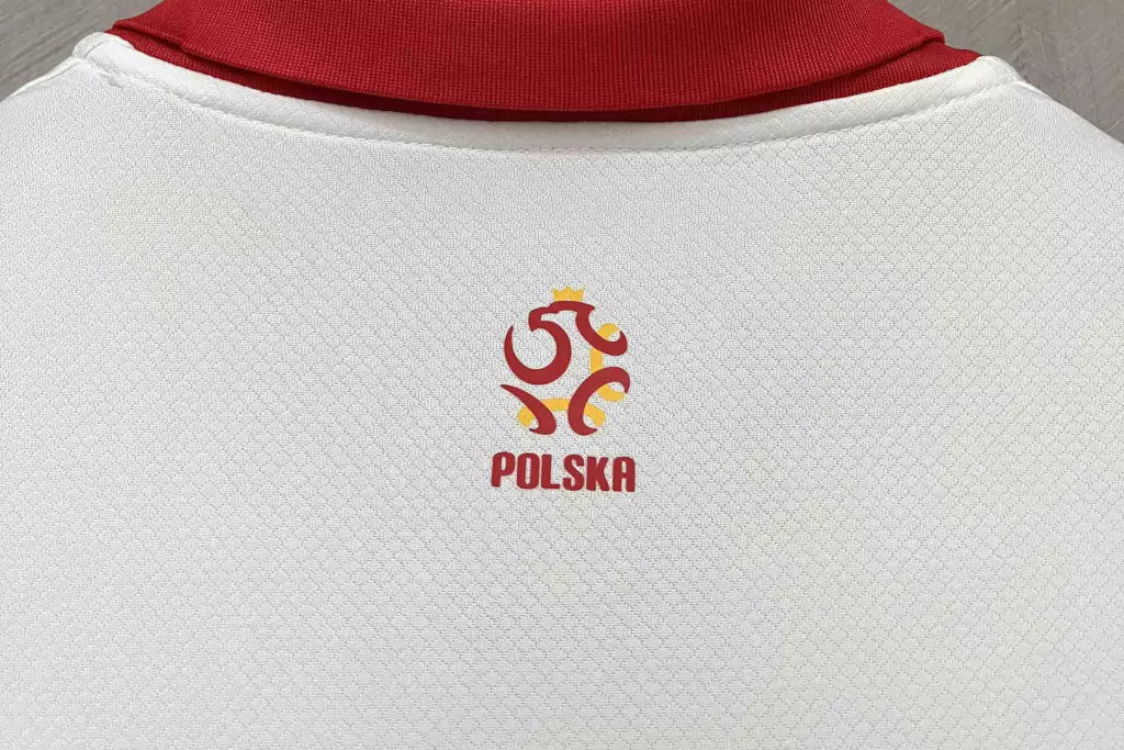 Camisa Polônia Home Eurocopa 24/25 - Torcedor Nike Masculino - Branco e Vermelho