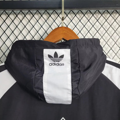 Corta Vento Adidas Masculino - Preto e Branco