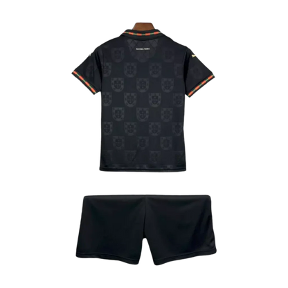 Conjunto Infantil Portugal "Pantera Negra" 2025/26 Puma - Preto