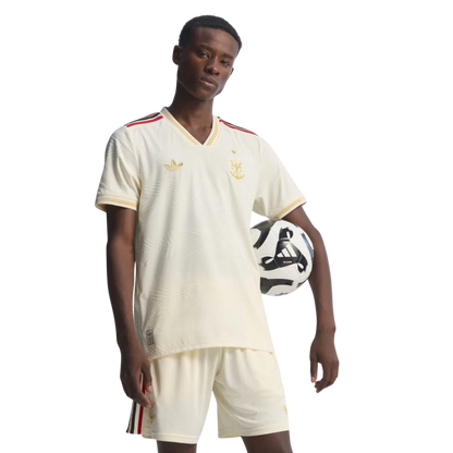 Camisa Flamengo Third 2025/26 - Versão Jogador Adidas Masculino - Bege