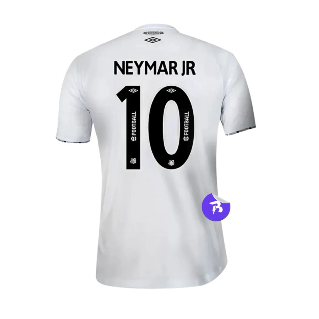 Camisa Peixão Home 2024/25 Neymar #10 Torcedor Umbro Masculina - Branco