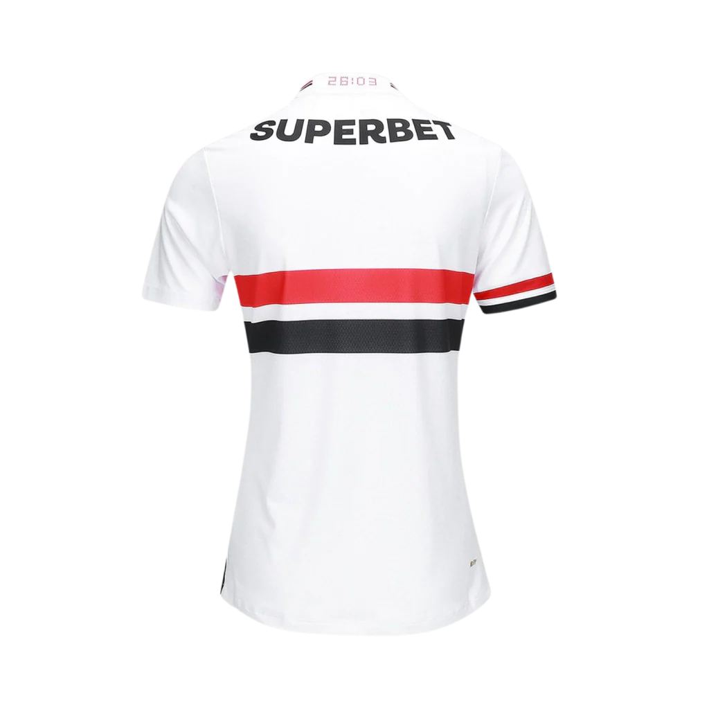 Camisa São Paulo Home 2025/26 - Torcedor New Balance Feminina - Branco