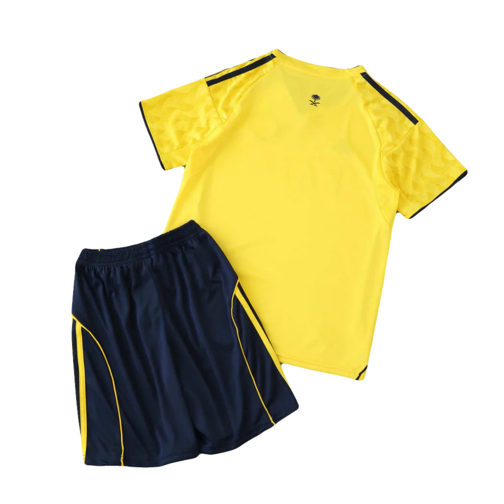 Conjunto Infantil Al Nassr I 2025/26 Adidas - Amarelo