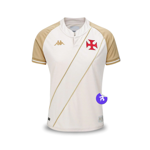 Camisa Vasco da Gama Third 2024/25 - Torcedor Kappa Feminina - Bege