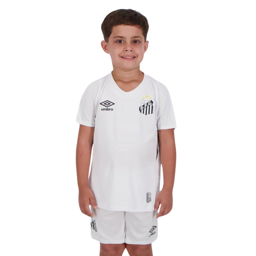 Conjunto Infantil Peixão Home 2024/25 - Torcedor Umbro - Branco