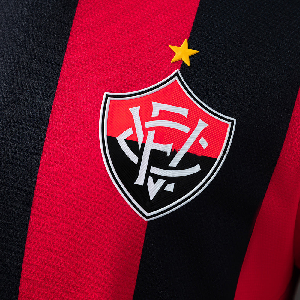 Camisa Vitória I 24/25 Rubro-Negra – Manto Oficial Leão da Barra