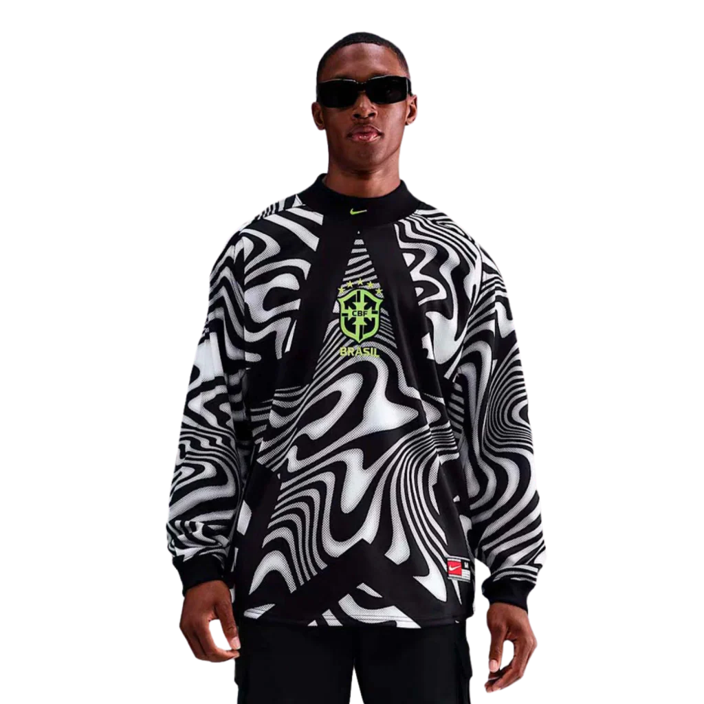 Camisa Seleção Brasileira Goleiro Manga Longa 2026/27 Torcedor Nike Masculino