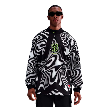 Camisa Seleção Brasileira Goleiro Manga Longa 2026/27 Torcedor Nike Masculino