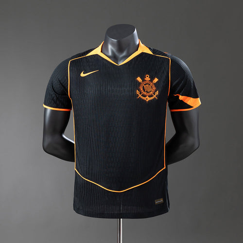 Camisa Timão Third 2025/26 Versão Jogador Nike Masculino - Preto e Laranja