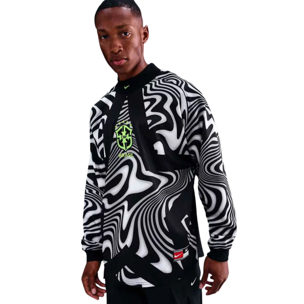 Camisa Seleção Brasileira Goleiro Manga Longa 2026/27 Torcedor Nike Masculino
