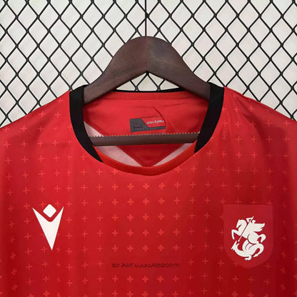 Camisa Geórgia Third Eurocopa 24/25 - Torcedor Macron Masculino - Vermelho