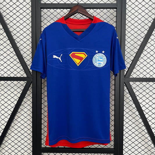 Camisa Bahia Edição especial Superman 25/26 - Torcedor Puma Masculina - Azul e vermelha