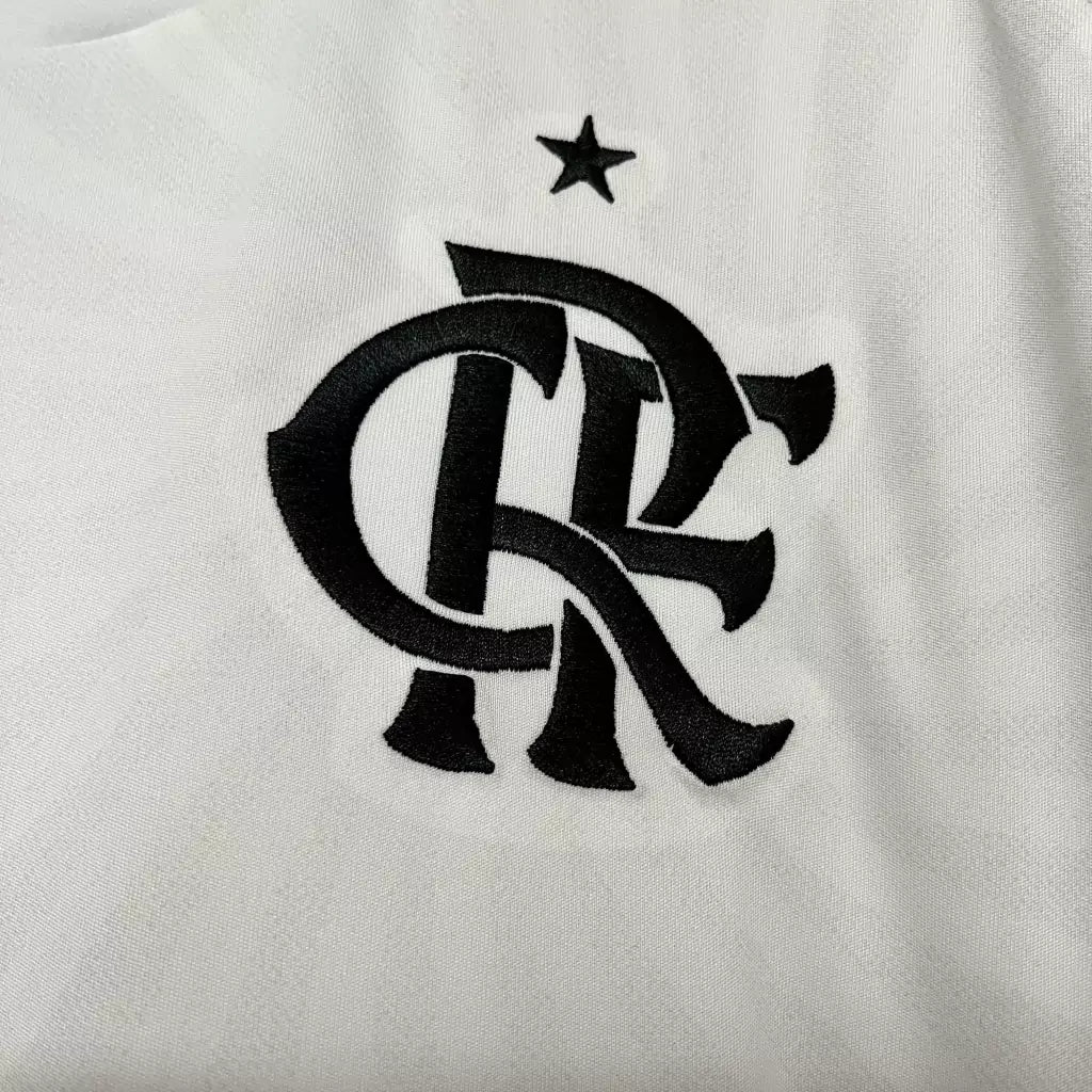 Camisa Flamengo Away 2024 Torcedor Adidas Masculino - Branco e Vermelho
