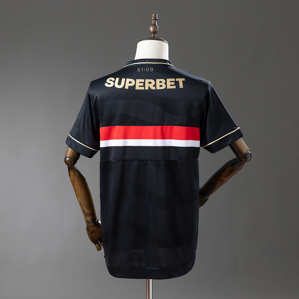 Camisa São Paulo Third 2025/26 Torcedor New Balance Feminino - Preto e Dourado