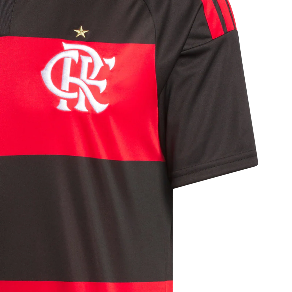 Camisa Flamengo Home 2026/27 - Adidas Torcedor Masculino - Vermelho e Preto