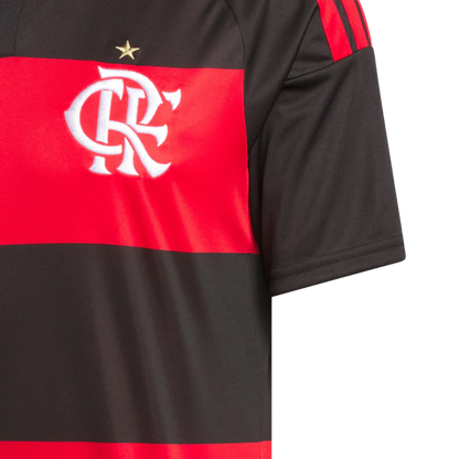 Camisa Flamengo Home 2026/27 - Adidas Torcedor Masculino - Vermelho e Preto