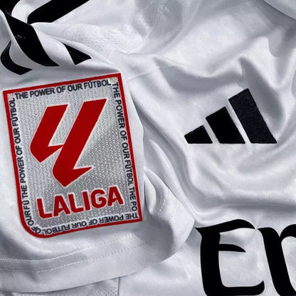Camisa Real Madrid I 24/25 - Jogador Adidas Masculina - Branco + Patch La Liga e HP