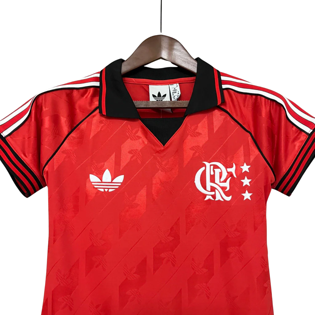 Camisa Flamengo Lifestyle Adidas 2024/25 Feminina - Vermelho