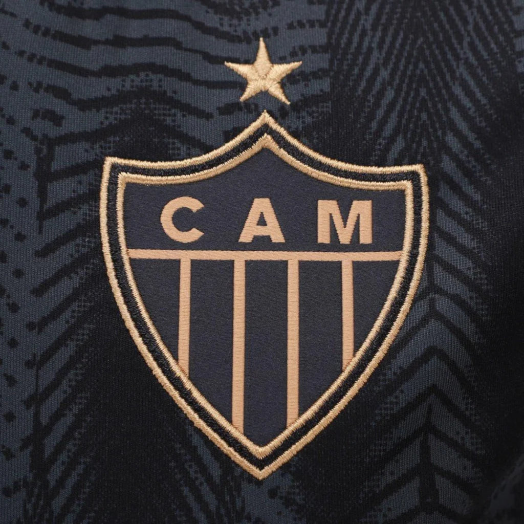 Camisa Atlético Mineiro Third 2025/26 - Torcedor Adidas Feminina - Preto e Dourado
