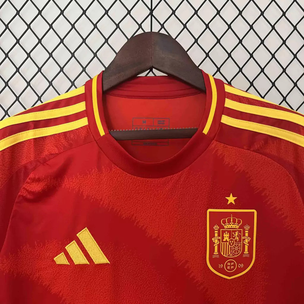 Camisa Espanha Home Eurocopa 24/25 - Torcedor Adidas Masculino - Vermelho