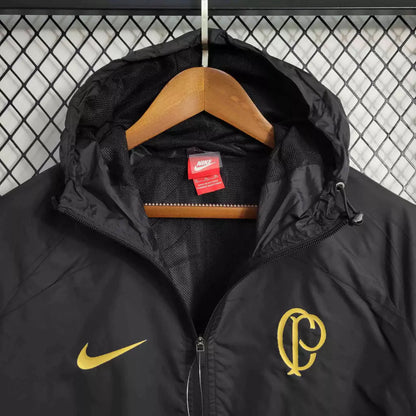 Corta Vento Timão Masculino - Preto e Dourado