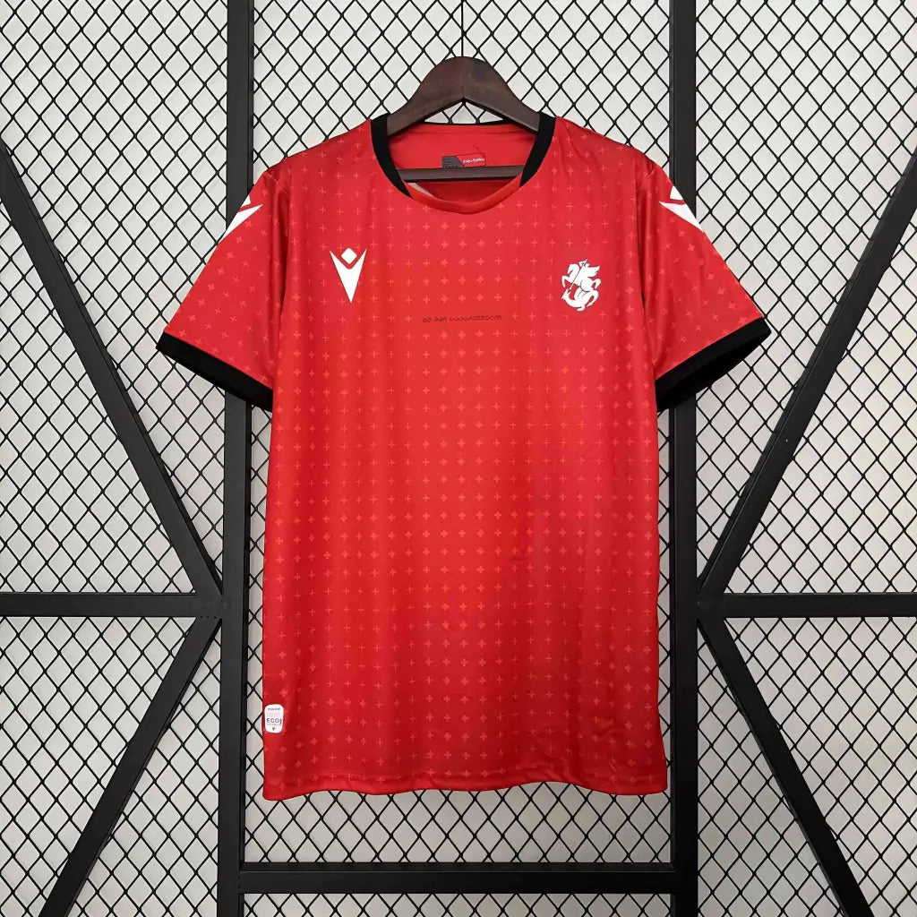 Camisa Geórgia Third Eurocopa 24/25 - Torcedor Macron Masculino - Vermelho