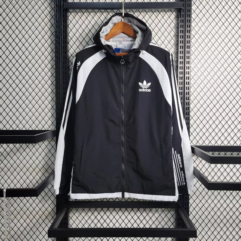 Corta Vento Adidas Masculino - Preto e Branco