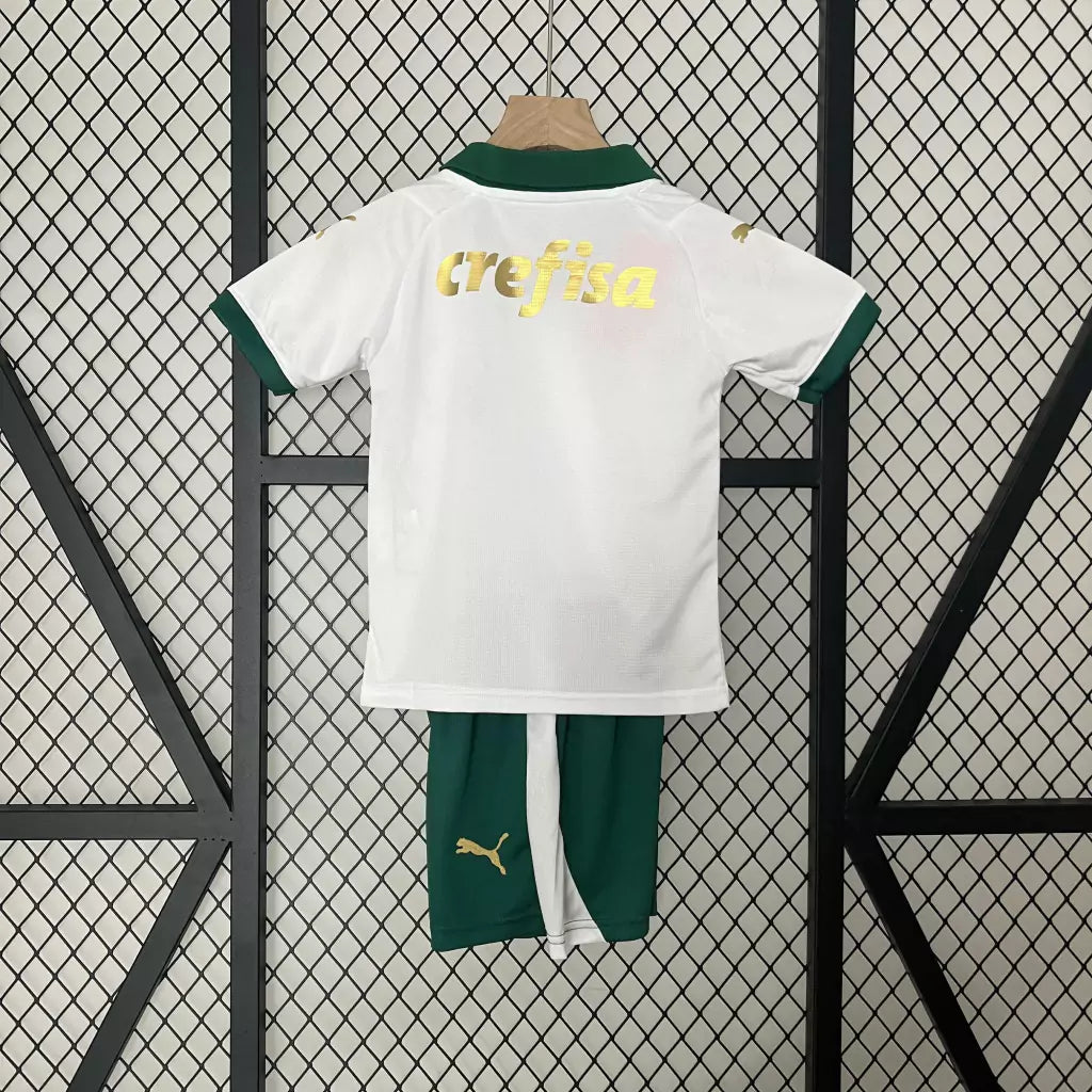 Conjunto Infantil Palmeiras Away 2024/25 - Torcedor Puma - Branco