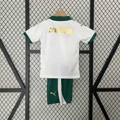 Conjunto Infantil Palmeiras Away 2024/25 - Torcedor Puma - Branco