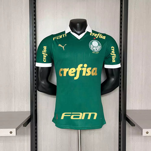 Camisa Palmeiras C/ Patrocínios I Home 2024/25 - Versão Jogador Puma Masculino - Verde