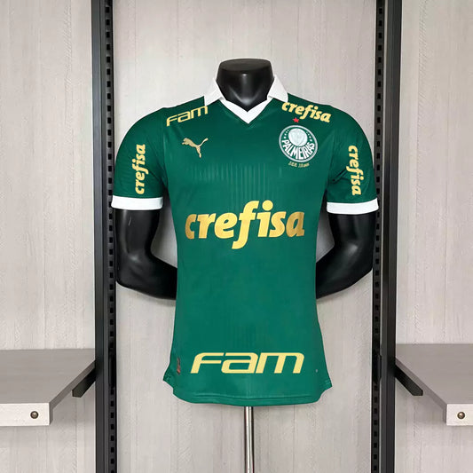 Camisa Palmeiras C/ Patrocínios I Home 2024/25 - Versão Jogador Puma Masculino - Verde
