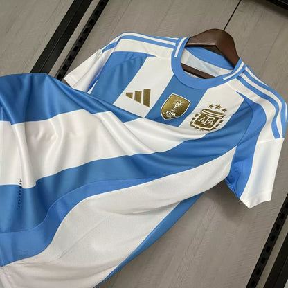 Camisa Seleção Argentina Copa América Home 24/25 - Torcedor Adidas Masculino - Azul e Branco