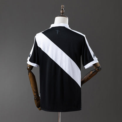 Camisa Vasco da Gama Home 2024/25 - Torcedor Kappa Masculina - Preto e Branco