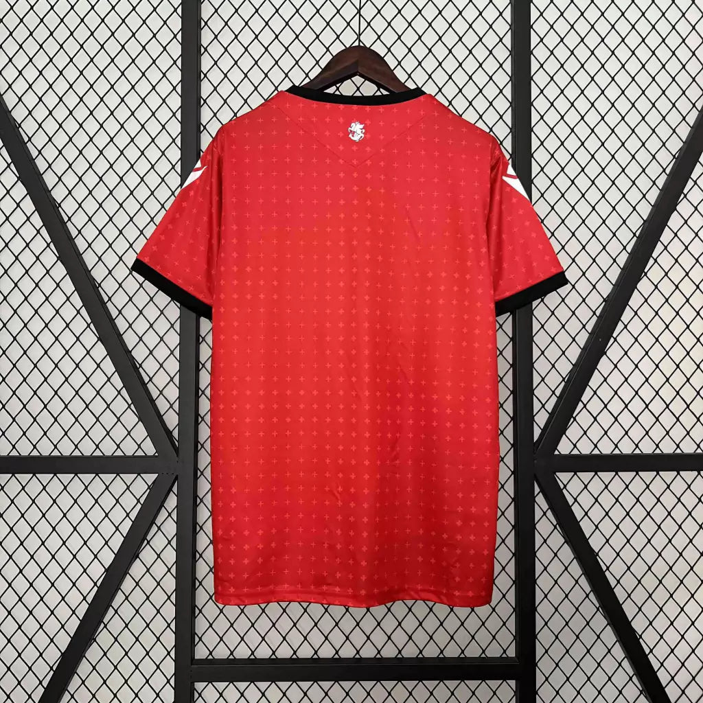 Camisa Geórgia Third Eurocopa 24/25 - Torcedor Macron Masculino - Vermelho