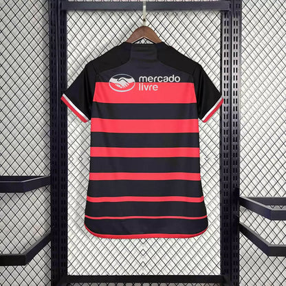 Camisa Flamengo C/ Patrocínios Home 2024 Torcedor Adidas Feminino - Vermelho