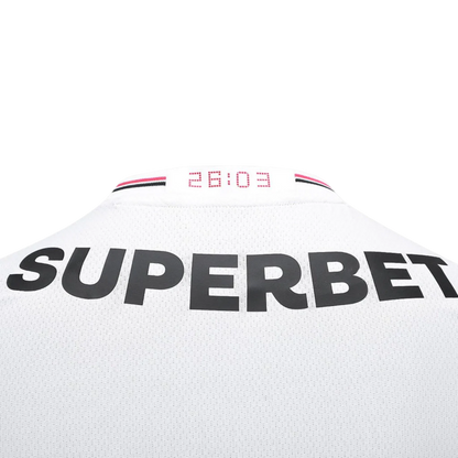 Camisa São Paulo Home 2025/26 - Torcedor New Balance Masculina - Branco