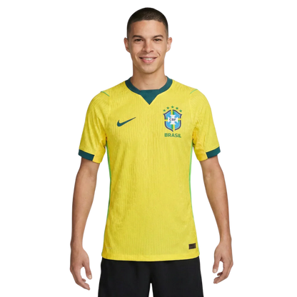 Camisa Brasil Home I 2026/27 Jogador Nike Masculino - Amarelo