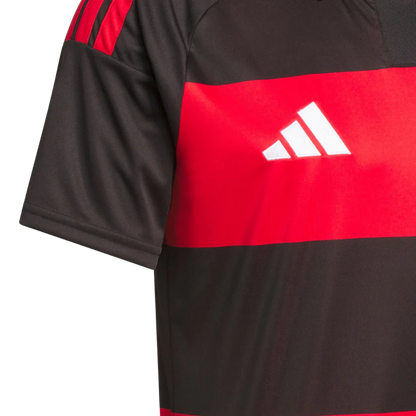 Camisa Flamengo Home 2026/27 - Adidas Torcedor Masculino - Vermelho e Preto