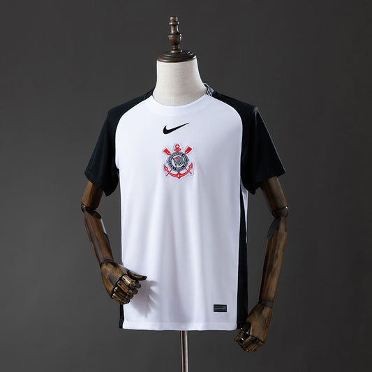 Camisa Timão Home 2025/26 - Torcedor Nike Masculino - Preto e Branco
