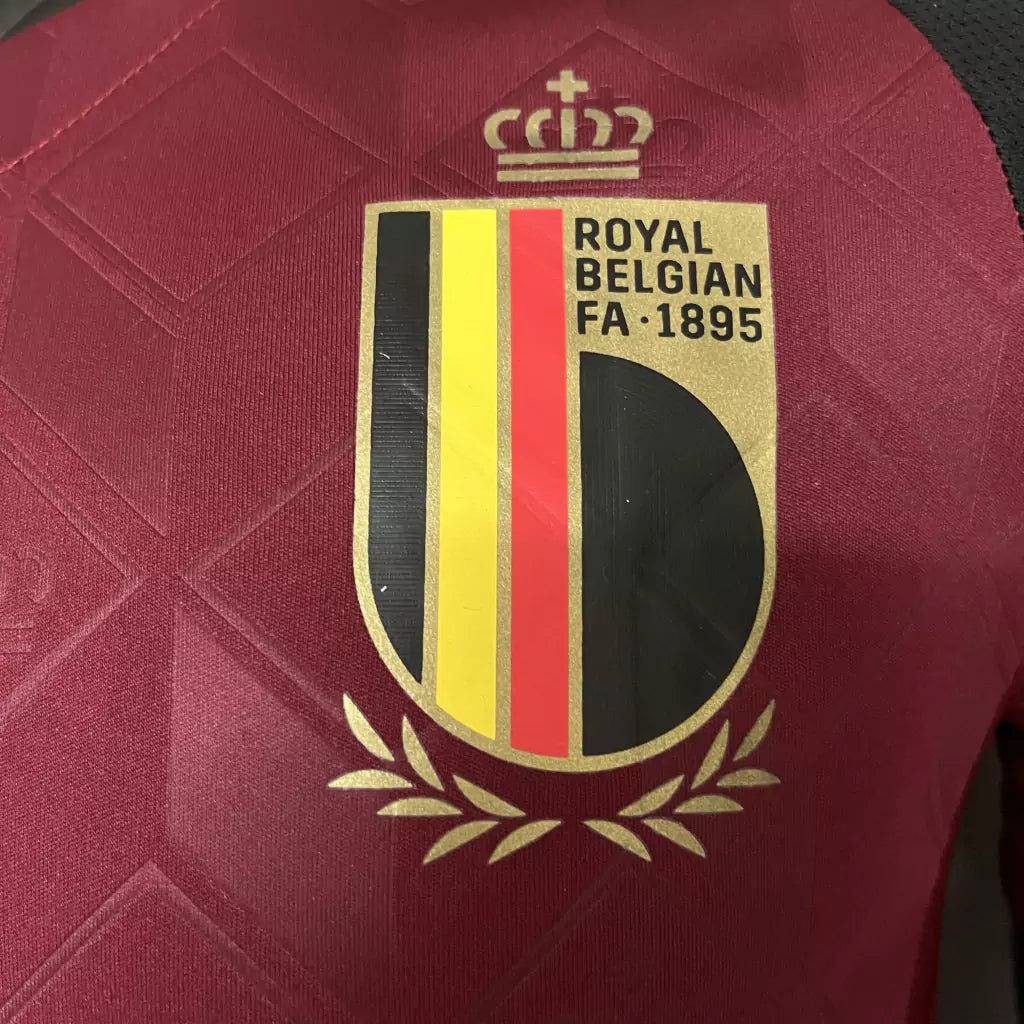 Camisa Bélgica Home 24/25 - Jogador Adidas Masculino - Vinho