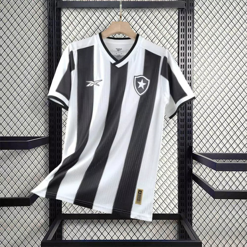 Camisa Botafogo Home 2024/25 - Torcedor Reebok Masculino - Preto e Branco