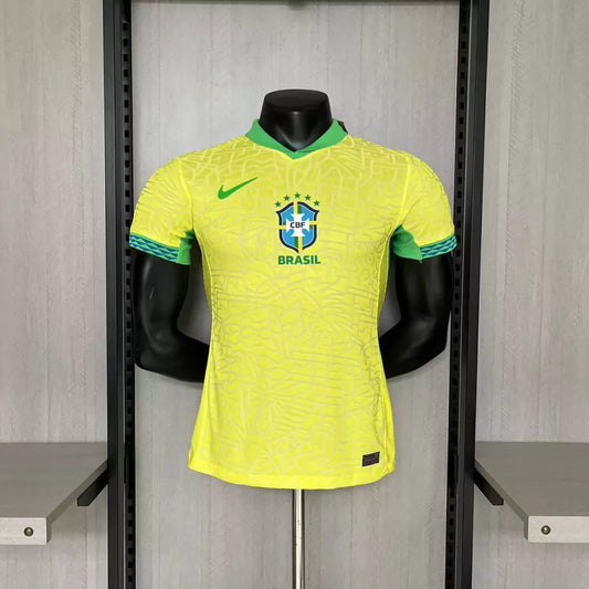 Camisa Brasil Versão Jogador Home 24/25 - Torcedor Nike Masculino - Amarelo