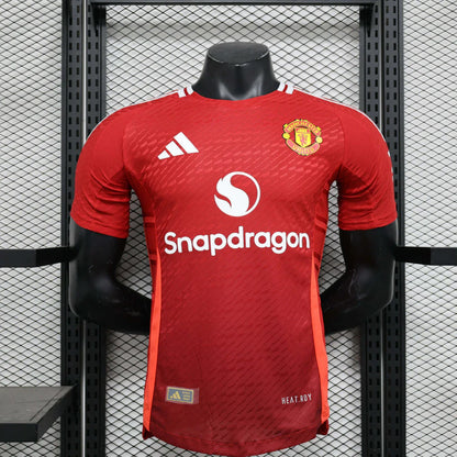 Camisa Manchester United Home 2024/25 Jogador Adidas Masculino - Vermelha e Branca