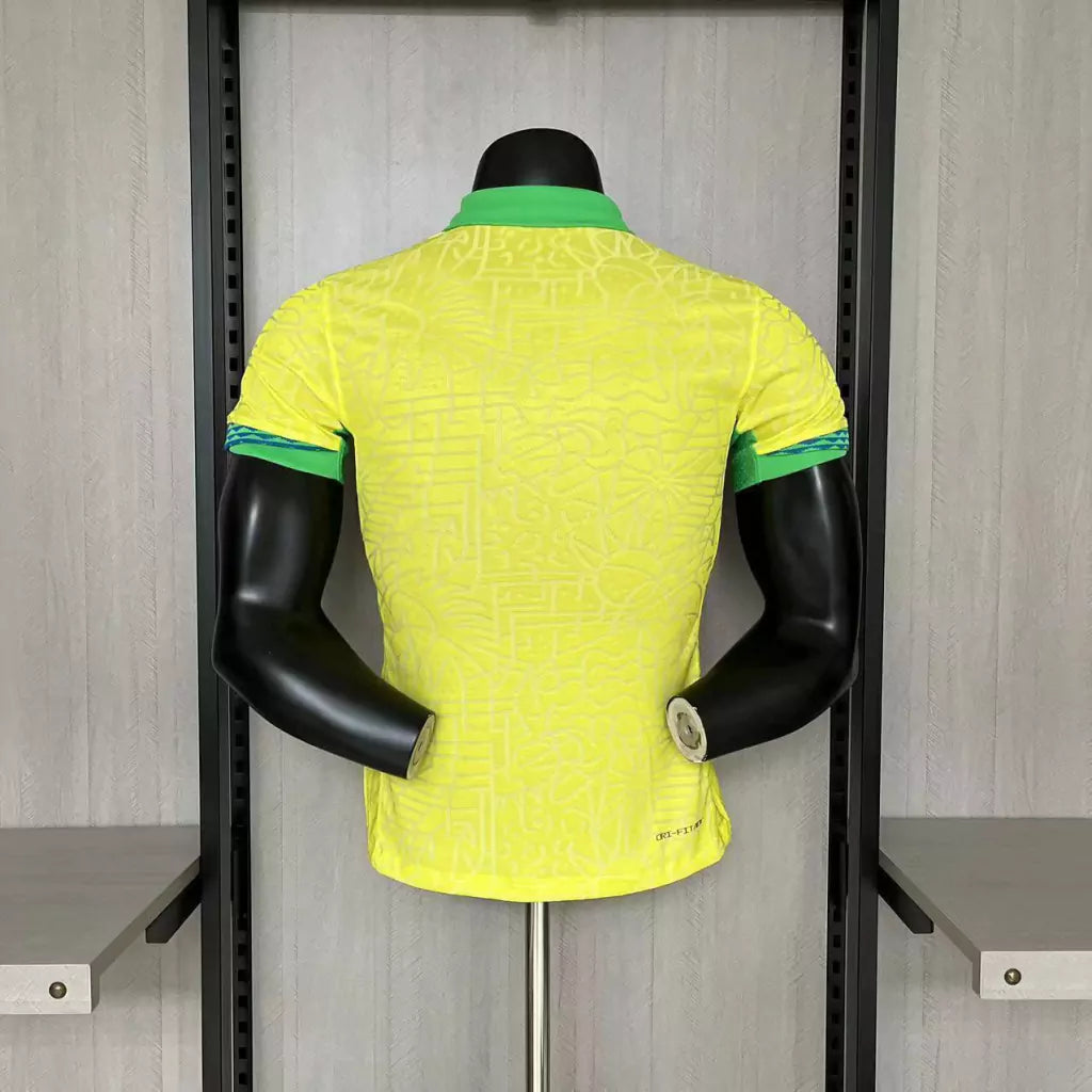 Camisa Brasil Versão Jogador Home 24/25 - Torcedor Nike Masculino - Amarelo